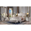 ACME Picardy Fabric & Antique Pearl Queen Bed Model 27880Q