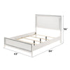 ACME Haiden LED & White Queen Bed with LED Model 28450Q