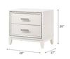 ACME Haiden White Nightstand Model 28453