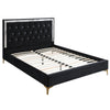 ACME Rowan Black Fabric Eastern King Bed Model 28987EK