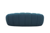 Divani Casa Yolonda Modern Curved Dark Teal Fabric Loveseat Model VGEV2126C-LOVE-C-15