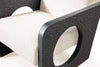 Modrest Midland Modern Off White Fabric & Black Oak Accent Chair Model VGVC-S2306A-WHT