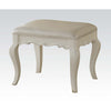 ACME Edalene Synthetic Leather & Pearl White Vanity Stool Model 30519