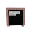 ACME Reggie Pink Fabric Nightstand Model 30823
