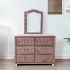 ACME Reggie Pink Fabric Dresser Model 30825