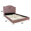 ACME Reggie Pink Fabric Full Bed Model 30875F