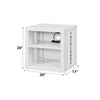 ACME Cargo White Nightstand with USB Port Model 35907