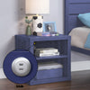 ACME Cargo Blue Nightstand with USB Port Model 35937