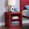 ACME Cargo Red Nightstand with USB Port Model 35951