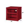 ACME Cargo Red Nightstand with USB Port Model 35951