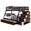 ACME Jason (Storage) Espresso Bunk Bed(Twin | Full)with Trundle (Full) & Storage Model 37015
