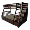 ACME Jason (Storage) Espresso Bunk Bed(Twin | Full)with Trundle (Full) & Storage Model 37015