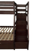 ACME Jason (Storage) Espresso Bunk Bed(Twin | Full)with Trundle (Full) & Storage Model 37015
