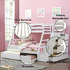 ACME Jason (Storage) White Bunk Bed(Twin | Full)with Trundle (Full) & Storage Model 37105