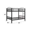 ACME Cayelynn Black Bunk Bed (F/F) Model 37390BK