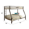 ACME Limbra Sandy Brown Bunk Bed(Twin | Full)Model 37510