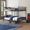 ACME Brantley II Sandy Black & Dark BronzeHand BrushedBunk Bed (Q/Q) Model 37730