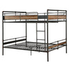 ACME Brantley II Sandy Black & Dark BronzeHand BrushedBunk Bed (Q/Q) Model 37730