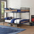ACME Brantley II Sandy Black & Dark BronzeHand BrushedBunk Bed (Q/Q) Model 37730