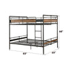 ACME Brantley II Sandy Black & Dark BronzeHand BrushedBunk Bed (Q/Q) Model 37730