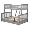 ACME Haley II Gray Bunk Bed(Twin | Full)with Storage Model 37755