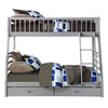ACME Jason Gray Bunk Bed(Twin | Full)with Storage Model 37840