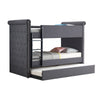 ACME Romana II Gray Fabric Bunk Bed (Twin | Twin)Model 37855