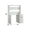 ACME Cargo White Writing Desk with Hutch Model 37887