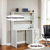 ACME Cargo White Writing Desk with Hutch Model 37887