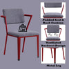 ACME Cargo Gray Fabric & Red Office Chair Model 37918