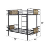 ACME Deliz Gunmetal Bunk Bed (Twin | Twin)Model 38130