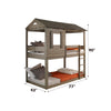 ACME Darlene Rustic Gray Bunk Bed (Twin | Twin)Model 38140