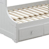 ACME Meyer White Bunk Bed(Twin | Full)with Storage Model 38150
