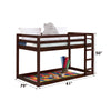 ACME Gaston Espresso Twin Loft Bed Model 38185