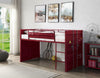 ACME Cargo Red Twin Loft Bed with Slide Model 38300