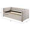 ACME Romona Beige Fabric Daybed with Trundle (Twin) Model 39440