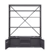 ACME Cargo Gunmetal Bookcase with Ladder Model 39887