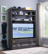 ACME Cargo Gunmetal Bookcase with Ladder Model 39887