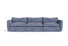 Divani Casa Kinsey Modern Blue Fabric Modular Sectional Sofa 3 Piece Sectional Model VGKK-KF.8035-MOD-NAVY-3-Piece Sectional