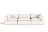 Divani Casa Vicki Modern Off White Fabric Modular Sectional 3 Piece Sectional Model VGKV-KF.8033-MOD-IVORY-3-Piece Sectional