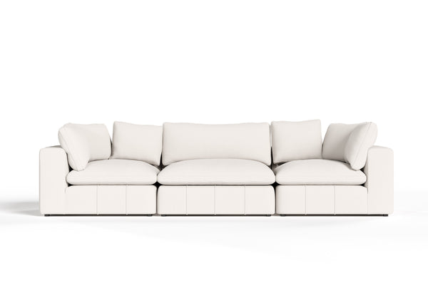 Divani Casa Vicki Modern Off White Fabric Modular Sectional 3 Piece Sectional Model VGKV-KF.8033-MOD-IVORY-3-Piece Sectional