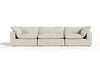 Divani Casa Garman Modern Light Grey Modular Sectional Sofa 3 Piece Sectional Model VGKKKF2651-MOD-GRY-SECT-3-Piece Sectional