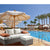 ACME Salena Beige Fabric & Gray Wicker Patio Sofa with 2 Pillows & Ottoman Model 45015