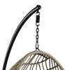ACME Vasant Fabric & Wicker Hanging Chair Model 45082