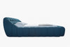 Divani Casa Yolonda Modern Dark Teal Fabric Bed Model VGEV-A127-BED-C-15