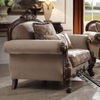 ACME Mehadi Velvet & Walnut Chair with 2 Pillows Model 50692