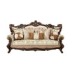 ACME Shalisa Fabric & Walnut Sofa with 7 Pillows(Same LV01585) Model 51050