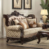 ACME Shalisa Fabric & Walnut Loveseat with 5 Pillows(Same LV01586) Model 51051