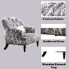 ACME Saira Pattern Fabric Chair with Pillow Model 52062