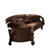 ACME Versailles Brown Velvet & Cherry Oak Sofa with 5 Pillows Model 52080